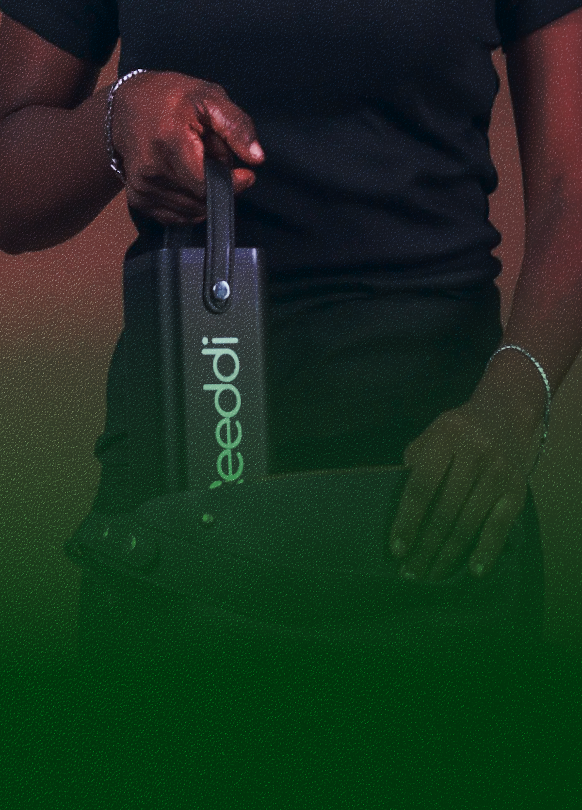 a lady bringing out reeddi capsule from a bag